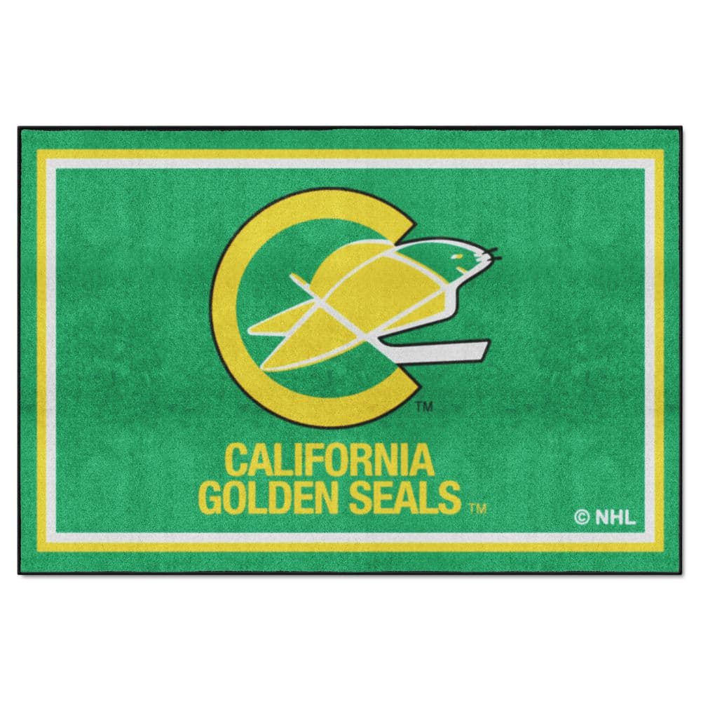 FANMATS NHL Retro California Golden Seals Black 2 ft. Round Hockey