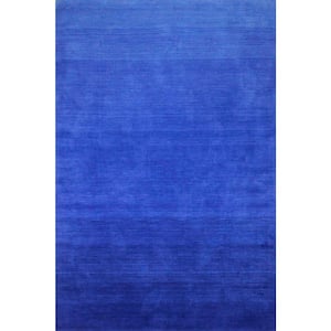 Contempo Cobalt 8 ft. x 10 ft. (7'6" x 9'6") Solid Contemporary Area Rug