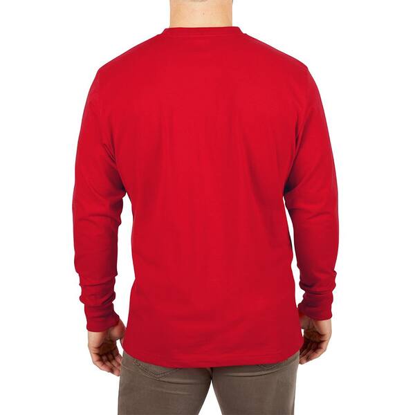 plain red long sleeve shirt