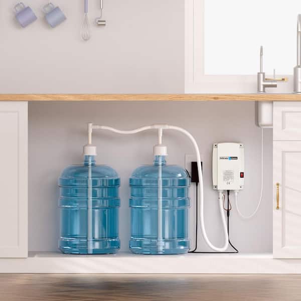 Bottled Water Dispenser Pump System, 2 x 5 Gal. Dispensing System, Automatic Electric Water Dispenser, Double-Pipe