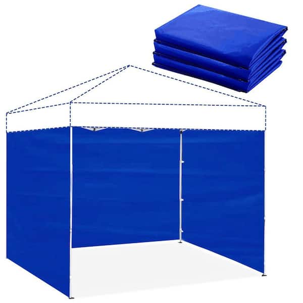 Instant Canopy Tent Sidewall for 10 x 10 Pop Up Canopy Waterproof in Blue(3PCS Sidewall Only, Canopy Tent NOT Included)