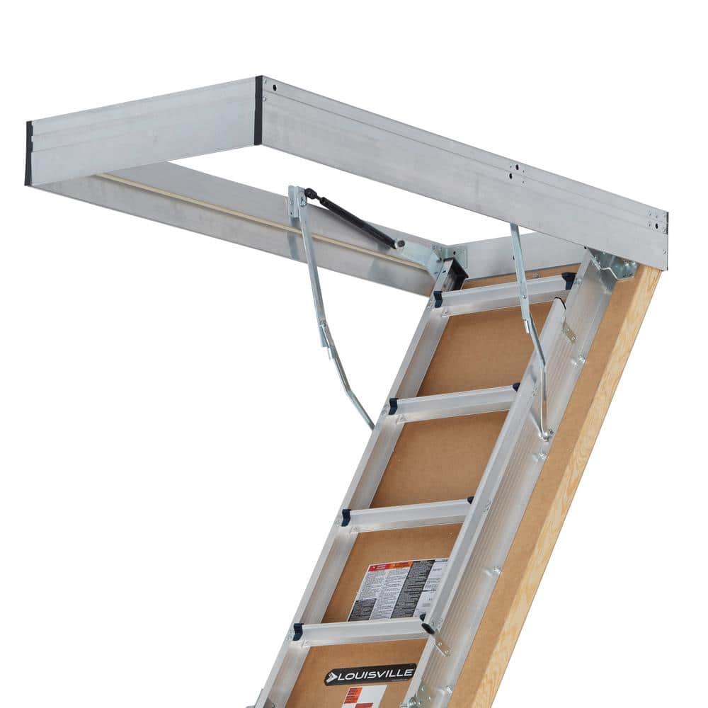 Heavy-Duty Aluminum Attic Ladder with Insulated Door