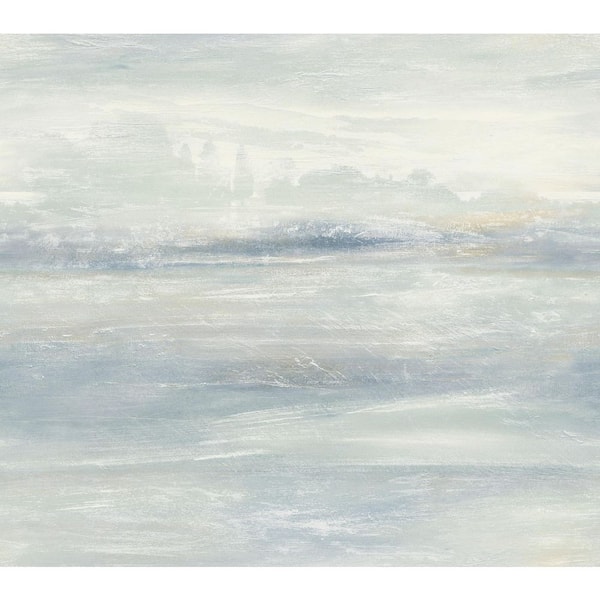 Candice Olson Soothing Mists Scenic Blue Oasis Wallpaper
