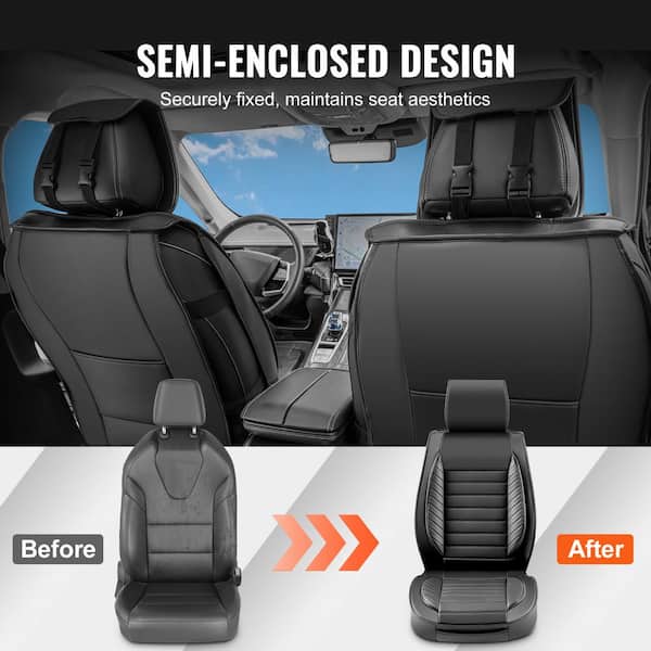 SKYSHALO Seat Covers, Universal Car Seat Covers Full Set Seats, Front and Rear Seat, 9pcs Faux Leather Seat Cover, Semi-enclosed ZTHSPGQHGTYXQD28KV0-0805 - The Home Depot SKYSHALO Seat Covers, Universal Car Seat Covers Full Set Seats, Front and Rear Seat, 9pcs Faux Leather Seat Cover, Semi-enclosed ZTHSPGQHGTYXQD28KV0-0805 - The Home Depot
