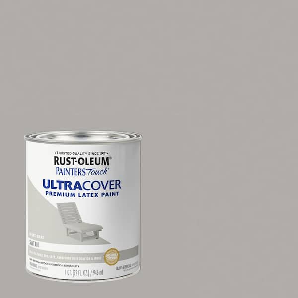 32 oz. Ultra Cover Satin Stone Gray General Purpose Paint (Case of 2)