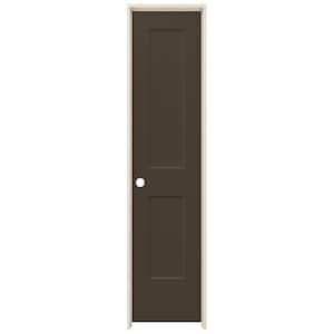 20 in. x 80 in. Monroe Dark Chocolate Right-Hand Smooth Solid Core Molded Composite MDF Single Prehung Interior Door