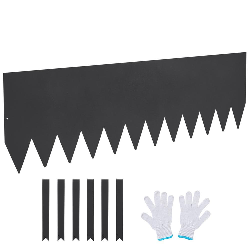 Steel Landscape Edging 4-Pack, 40 in. x 12 in. Hammer-in Garden Borders with 6 Clips, Bendable Metal Edging price history on PriceWatchPro