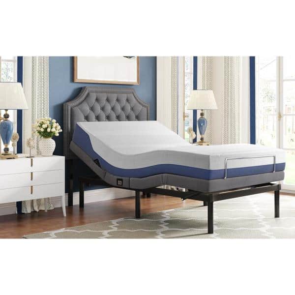 Gray Adjustable Ergonomic Bed With Vibration Massage One Headboard And Mattress Are Not Included 868wf281934aae Vibration Massage One Bed Headboard, King Size Adjustable Bed Headboard