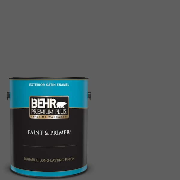 BEHR PREMIUM PLUS 1 gal. #T17-10 Shades on Satin Enamel Exterior Paint & Primer