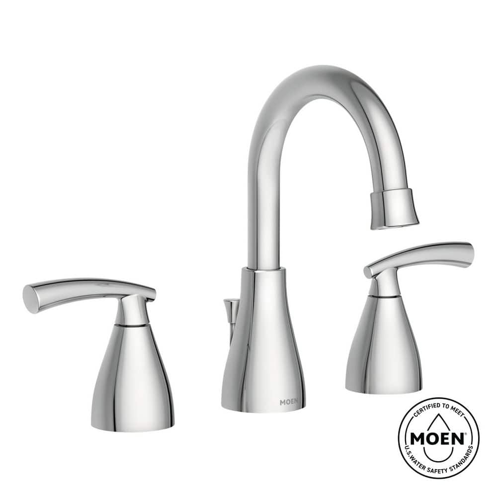 MOEN Essie 8 in. Widespread 2-Handle Bathroom Faucet in Chrome