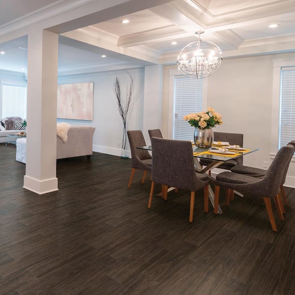 Burlington Walnut 6 in. x 24 in. Porcelain Floor and Wall Tile (14 sq. ft. / case) Burlington Walnut 6 in. x 24 in. Porcelain Floor and Wall Tile (14 sq. ft. / case)
