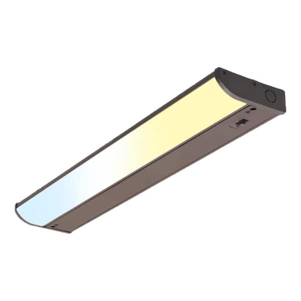 Seamless 18 in. Hardwired Bronze Integrated LED Under Cabinet Light 1-Pack
