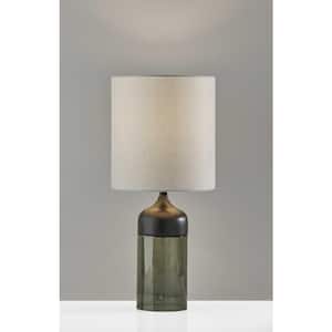 22.75 in. Black Standard Light Bulb Bedside Table Lamp
