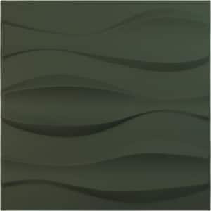 19 5/8 in. x 19 5/8 in. Thompson EnduraWall Decorative 3D Wall Panel, Satin Hunt Club Green (12-Pack for 32.04 Sq. Ft.)