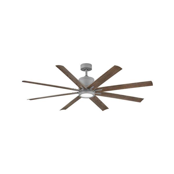 HINKLEY Hinkley Vantage 66" Integrated LED 6Speed Indoor/Outdoor Ceiling Fan, Graphite