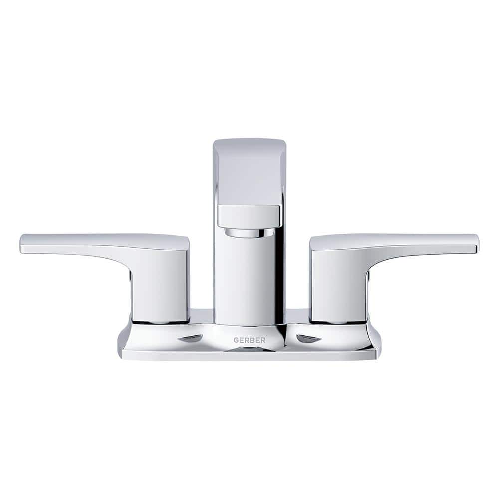 Tribune Chrome Double Handle Centerset Bathroom Faucet