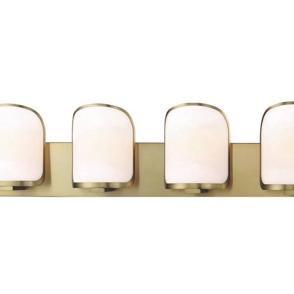 Minka Lavery 2454-695 Bishop Crossing 4 - Light Vanity in Soft Brass