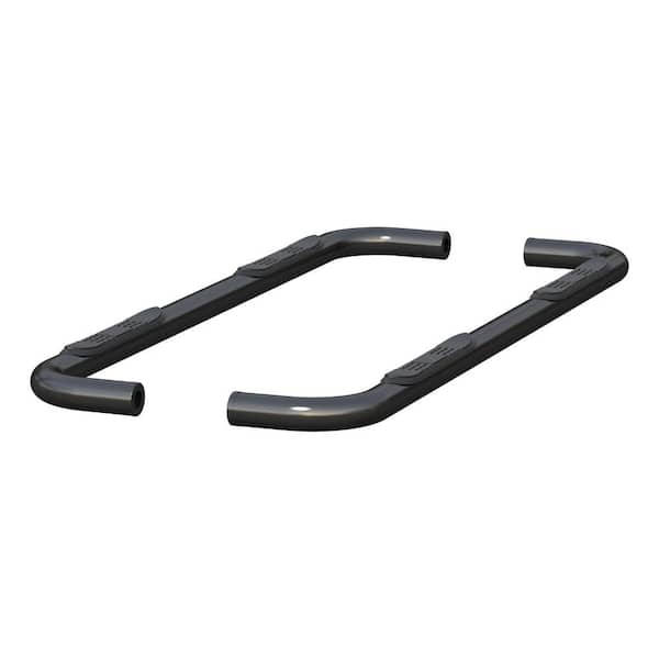Aries 3 in. Round Semi-Gloss Black Steel Side Bars