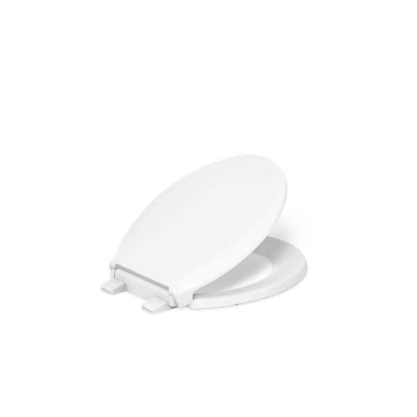 KOHLER Cachet Round Nightlight Quiet Close Toilet Seat in White