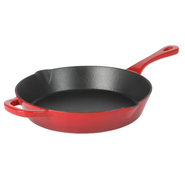 CrockPot Artisan 12 in. Enameled Cast Iron Round Skillet in Gradient