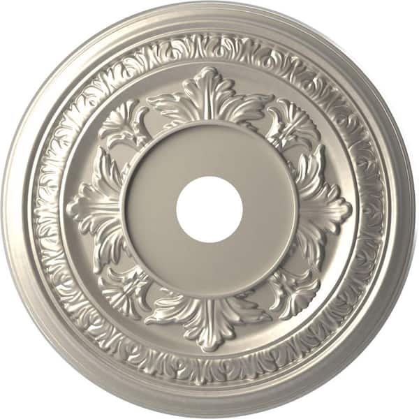 Ekena Millwork 22 in. O. D x 3-1/2 in. ID x 1 in. P Baltimore Thermoformed PVC Ceiling Medallion Fits Canopies up to 7-3/4 in.