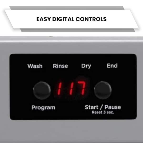 18 in. Dishwasher Europe ADABuiltin 10 Place Sanitize Delay 1/2 Load 51dB 3.2gal.