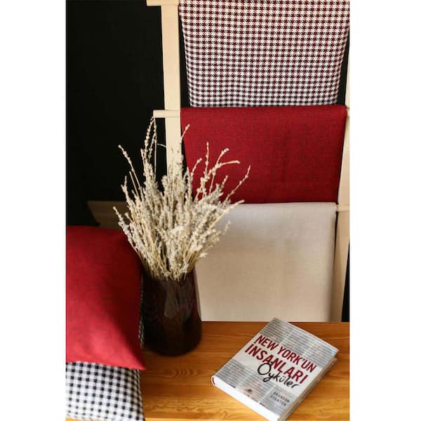 Set Of 2 Red Houndstooth Pillow Covers Set Of 2 Red Houndstooth Pillow Covers
