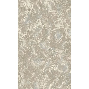 Neutral Feather Like Textured Abstract Print Non Woven Non-Pasted Textured Wallpaper 57 Sq. Ft.