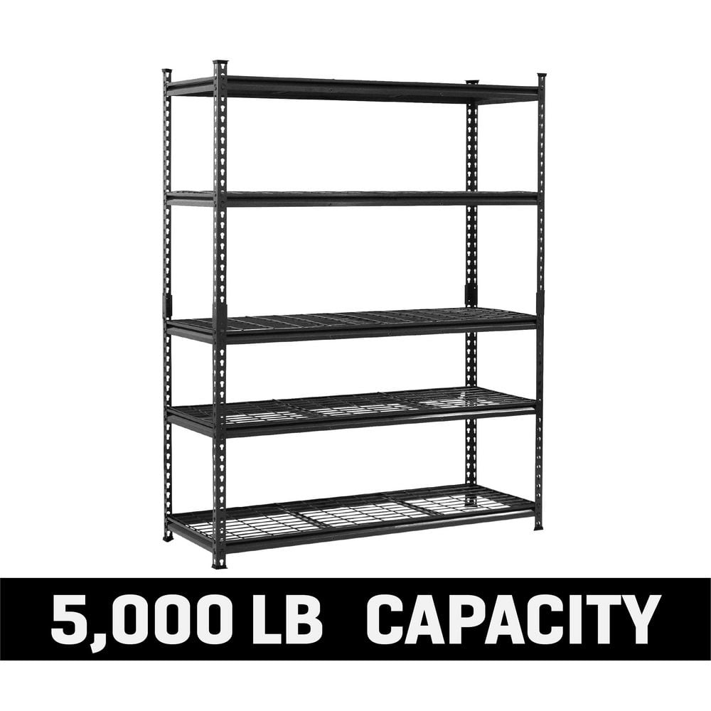 AR SHELVING 5,000 lb. Series 5-Tier Steel Garage Storage Shelving Unit ...