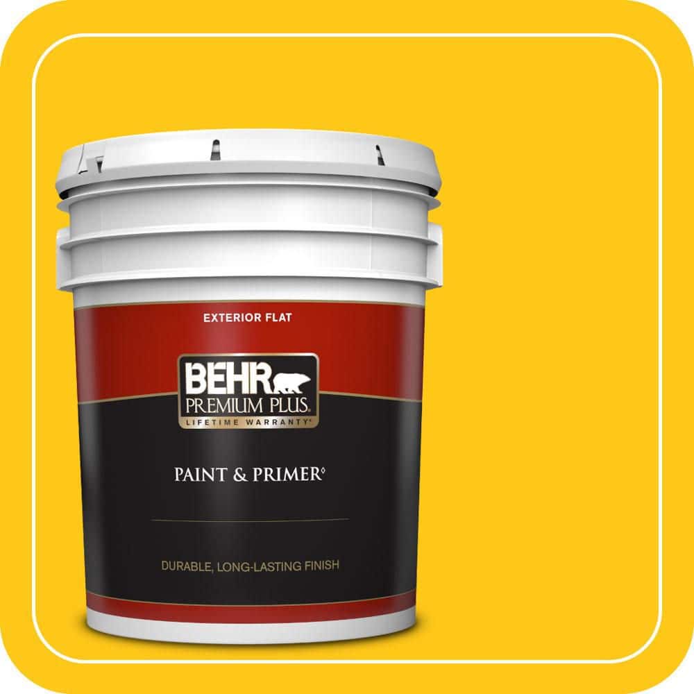 5 gal. #P300-7 Unmellow Yellow Flat Exterior Paint & Primer price history on PriceWatchPro