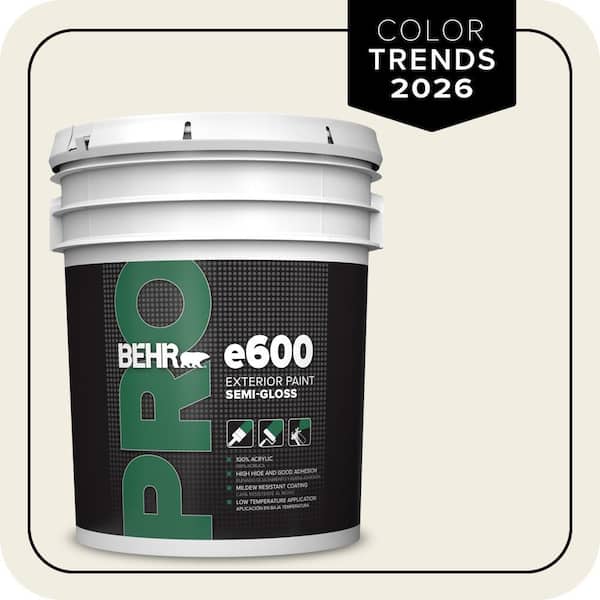 BEHR PRO 5 gal. Designer Collection #DC-003 Blank Canvas Semi-Gloss Exterior Paint