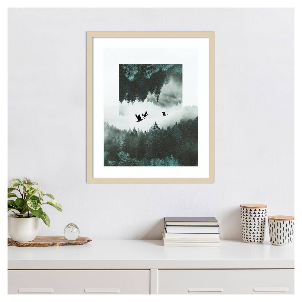 Grace Popp Misty Skein II 21"x25" Svelte Natural Wood Framed Print