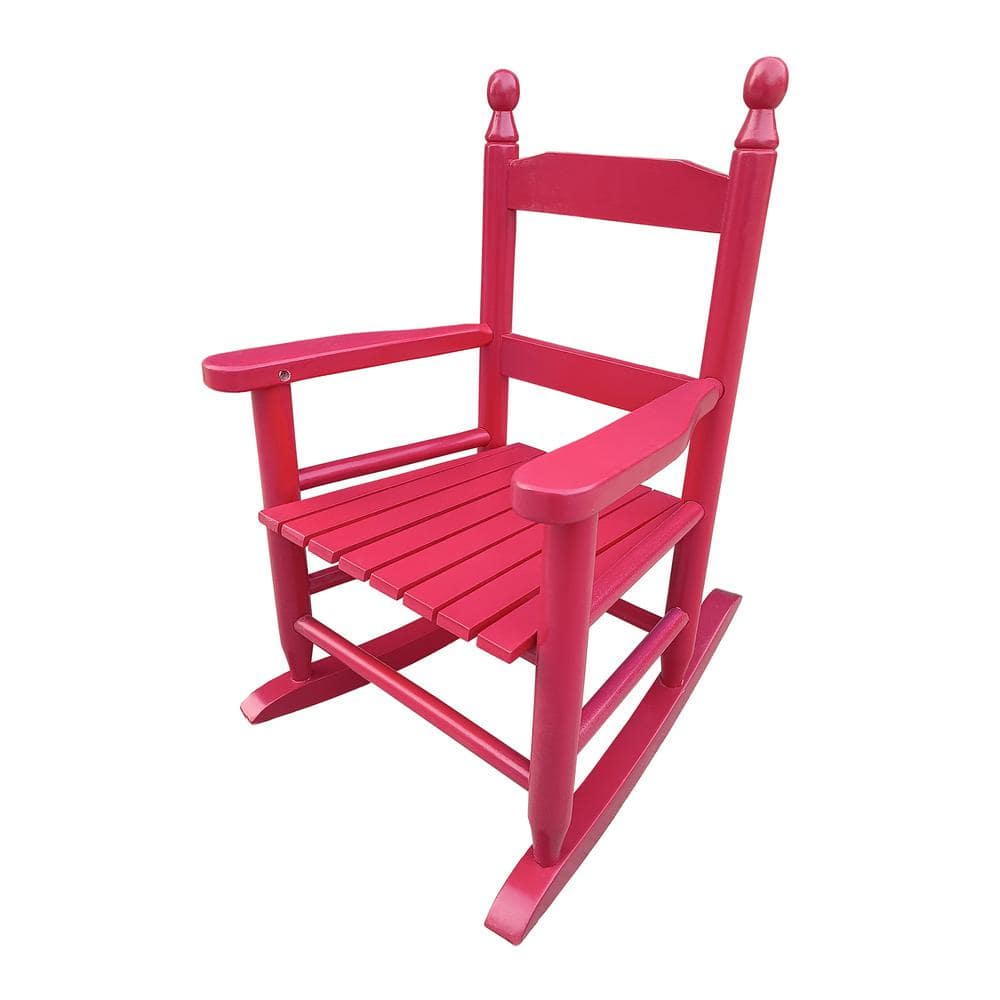 Sudzendf Wood Durable Red Outdoor Rocking Chair for Kids, Indoor and ...