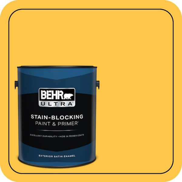BEHR ULTRA 1 gal. #350B-7 Chickadee Satin Enamel Exterior Paint & Primer