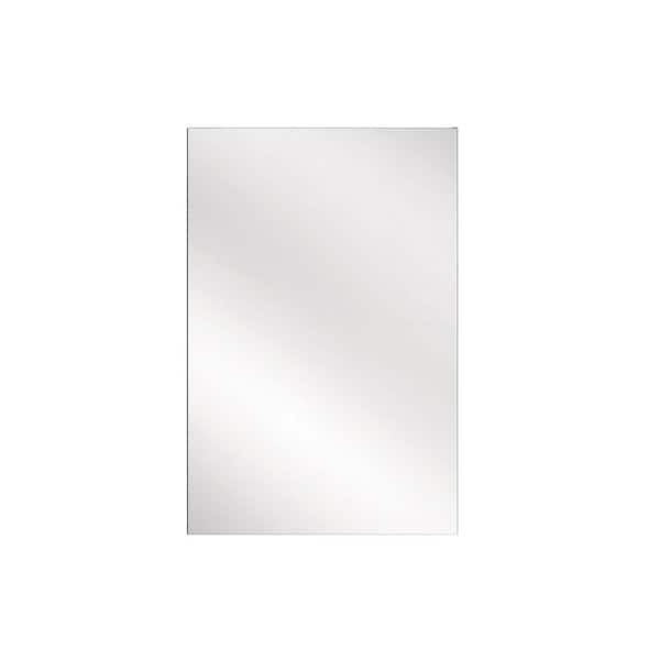 16 in. W x 24 in. H Rectangular Aluminum Medicine Cabinet with Mirror