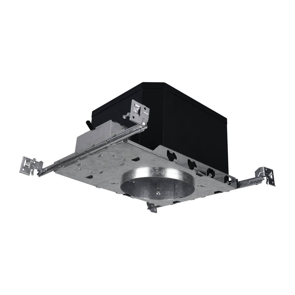 6'' Black and Silver IC Rated LED Recessed Lighting Housing