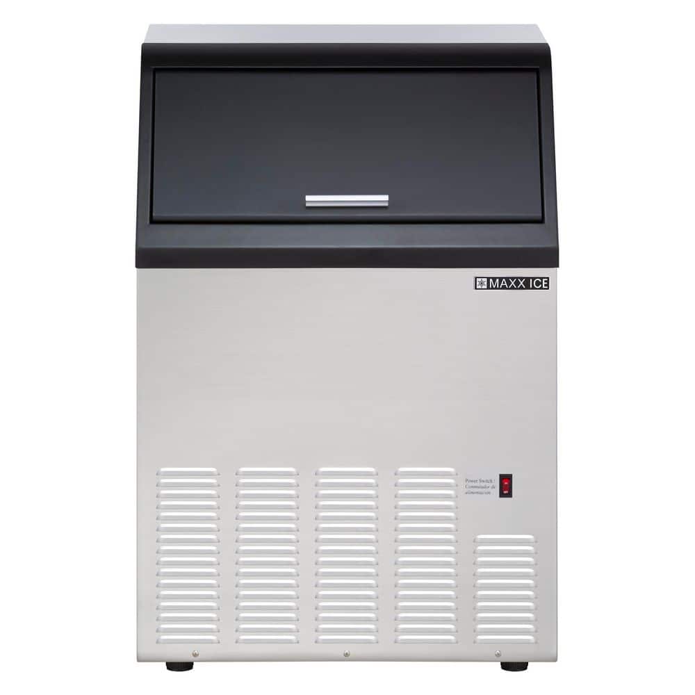 100 lb Drop Down Door Freestanding Commercial Bullet Ice Maker (Stainless Steel) ENERGY STAR