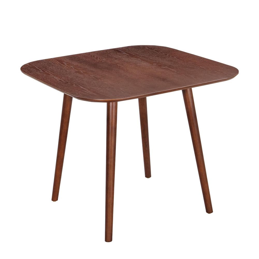 Noble House Wynonna Mid-Century Modern Square Walnut Faux Wood