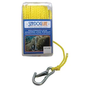 Polypropylene Anchor Line with Snap - Yellow, 3/8 in. x 100 ft.