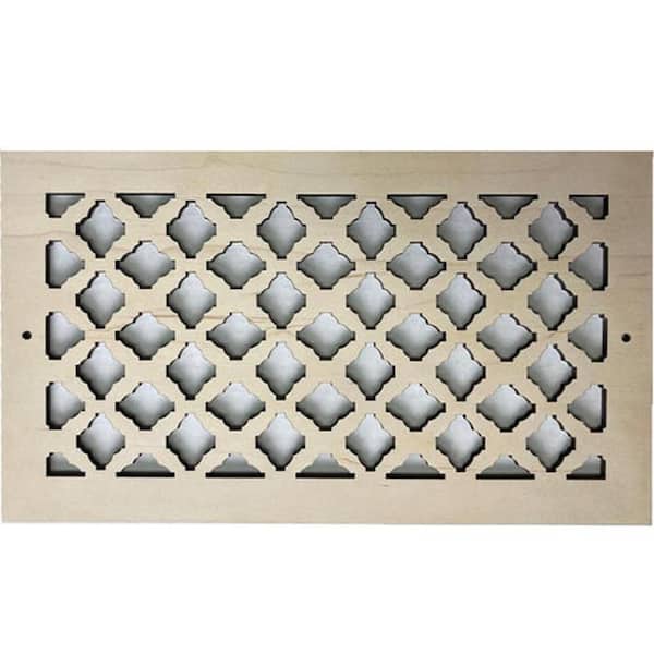 Imperials Wall And Ceiling Registers 6x14 (Duct Opening) 8x16 Overall Size - Wooden Screw-in Decorative Vent Cover