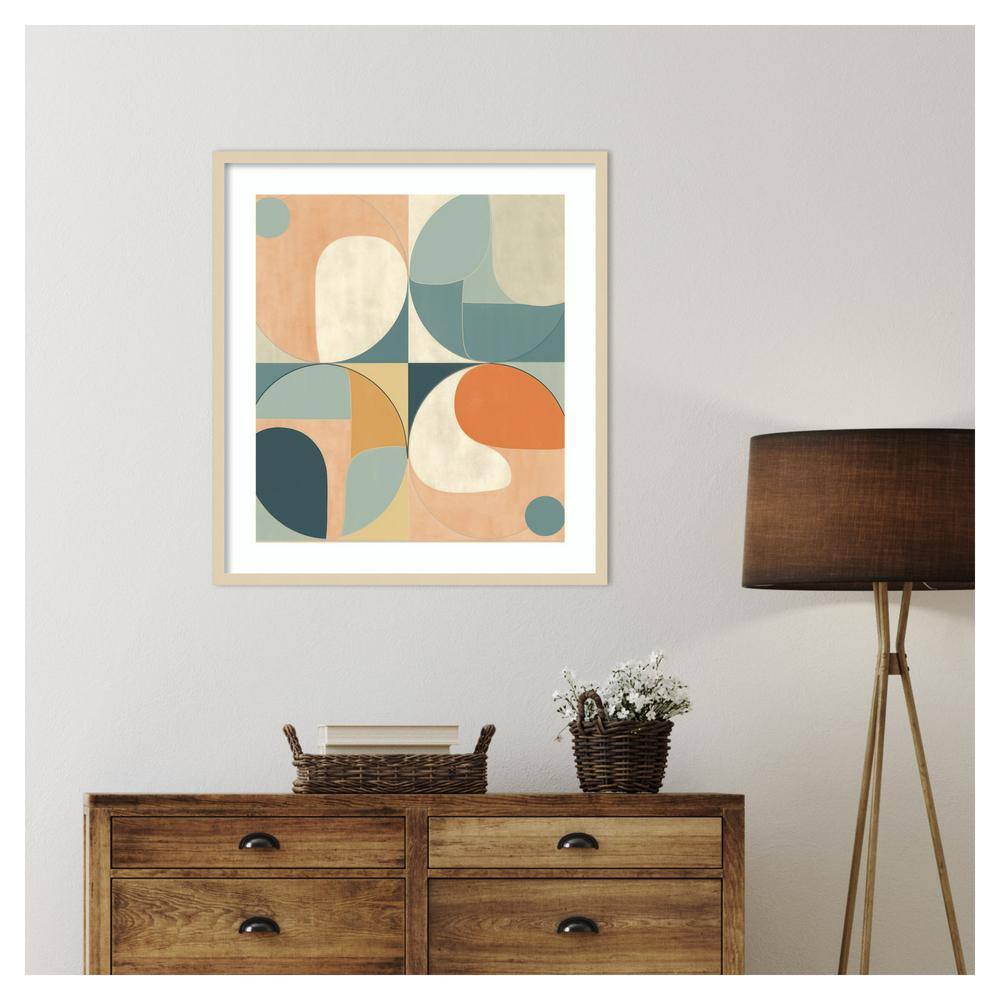 Shapes in Concert Abstract Geometric Framed Wall Art