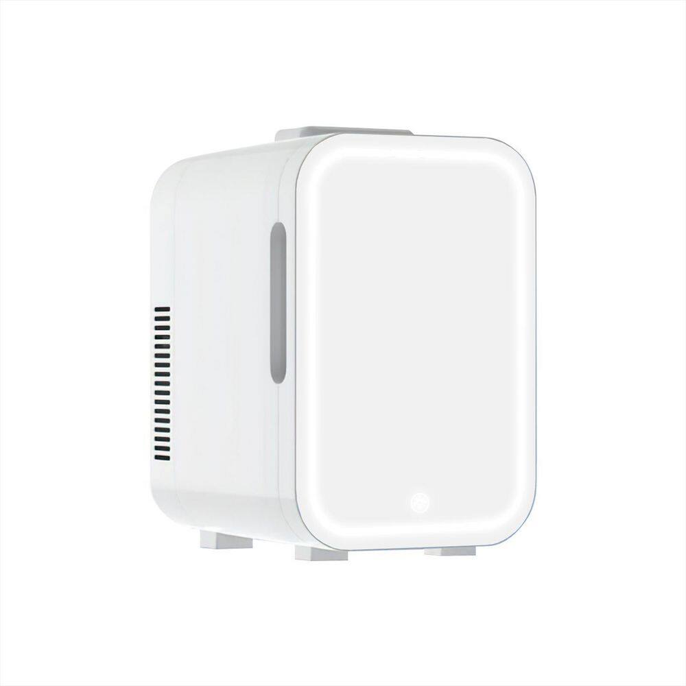 Flynama 0.2 cu. ft. Capacity Mini Fridge with LED Mirror without