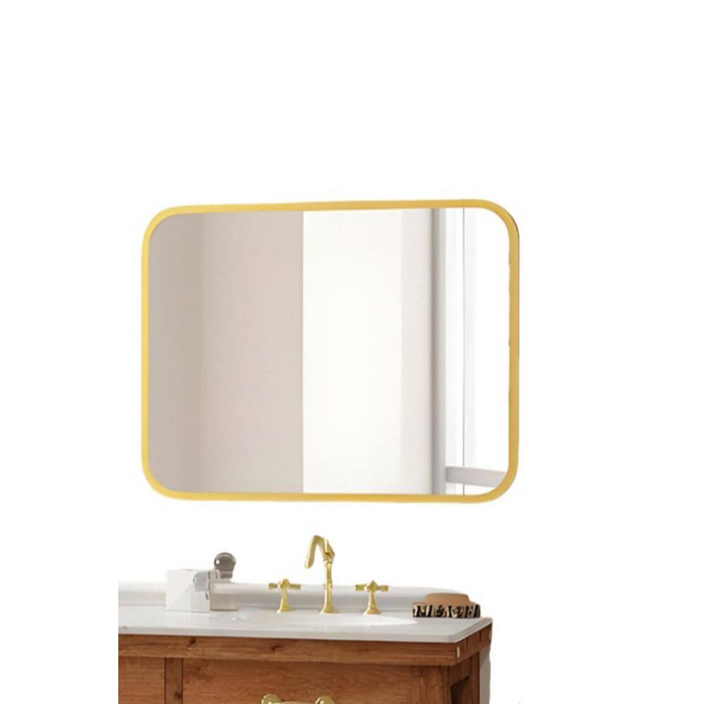 40 in. W x 32 in. H Rectangular Framed with Round Corner Wall Mounted Bathr