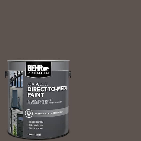 1 gal. #AE-24 Barn Brown Semi-Gloss Direct to Metal Interior/Exterior Paint