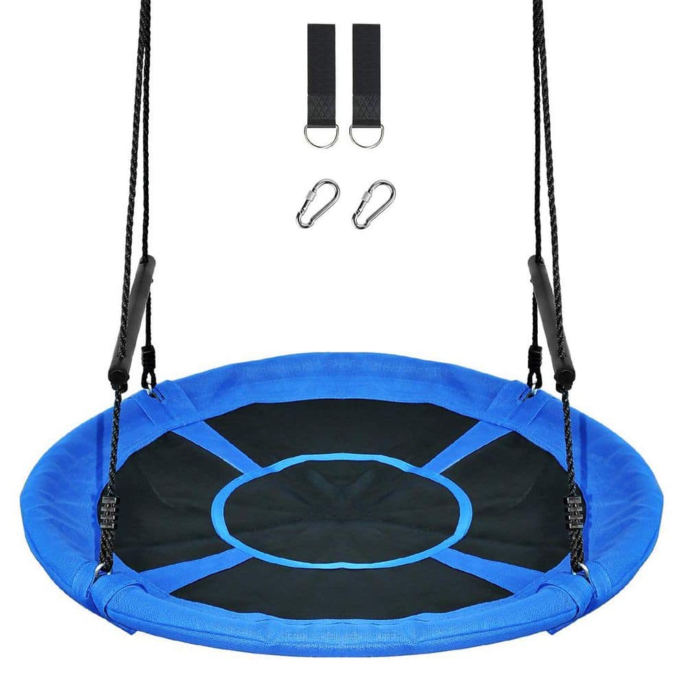 Blue Saucer Tree Swing 46in Waterproof UV-Resistant Textilene Fabric with Carabiners 1 Pack price history on PriceWatchPro