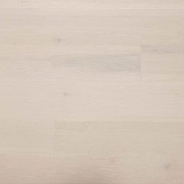 ASPEN FLOORING Silver Cloud XL Hickory 1/2 in. T x 7.5 in. W Tongue and Groove W-Brushed Engineered Hardwood Flooring (31.09 sqft/case)