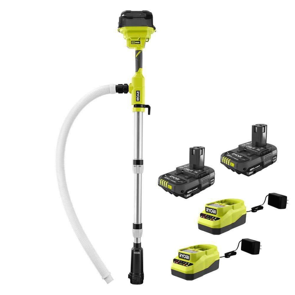 (2) ONE+ 18V Cordless 1/6 hp. Telescoping Pole Pumps with (2) 2.0 Ah Battery and (2) Chargers price history on PriceWatchPro