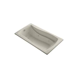 Mariposa 66 in. Rectangular Drop-in Whirlpool Bathtub in Dune