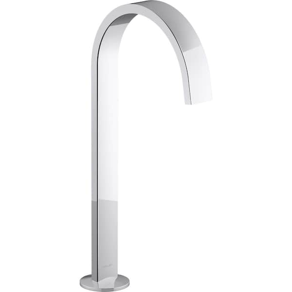 KOHLER Components Tall Bathroom Sink Spout with Ribbon Design in ...