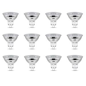 20-Watt Equivalent MR16 GU5.3 Bi-Pin Dimmable Track Lighting 90+ CRI Chrome LED Flood Light Bulb, Daylight (12-Pack)